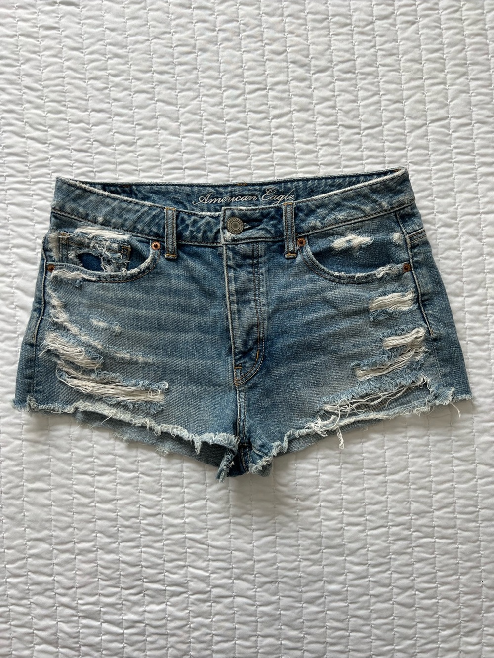 American Eagle Outfitters  |  Distressed Denim Shorts